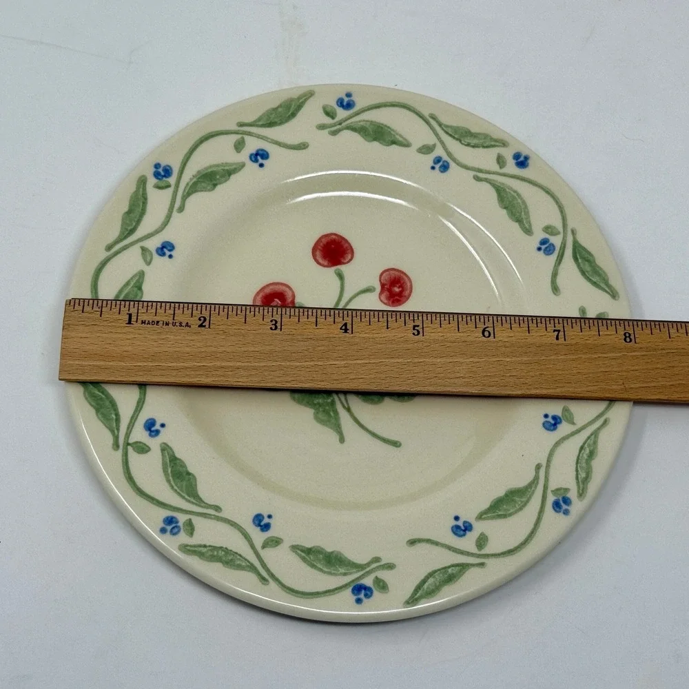 Pfaltzgraff Heirloom Dessert Plates Set of 4 CherryFloral 8